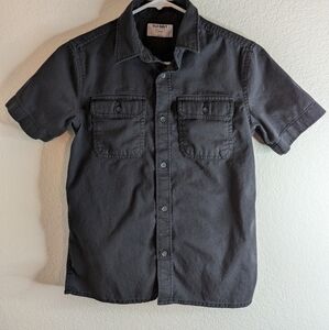 Boy's Old Navy Charcoal Gray Button Down Shirt